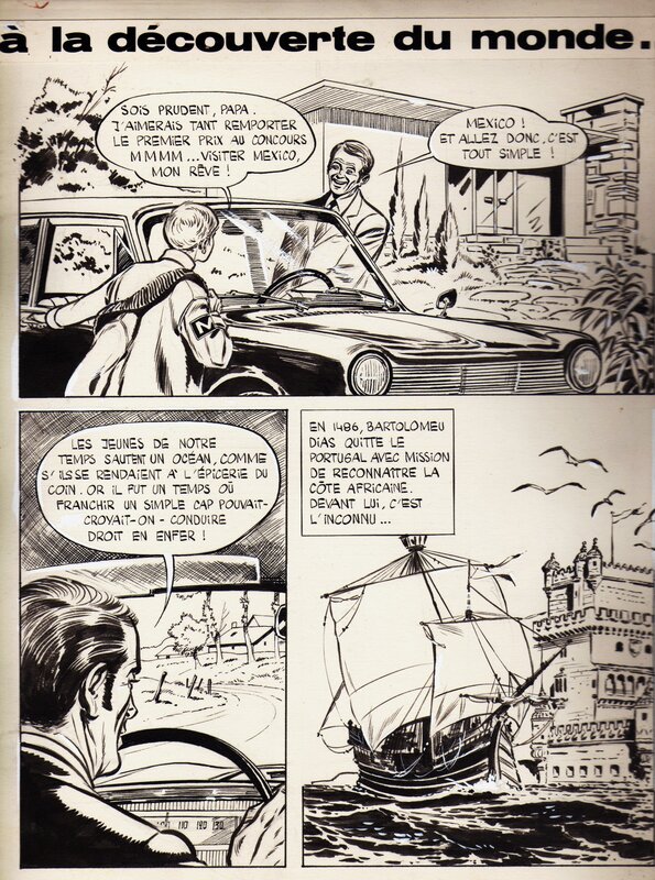 Sidney, A la découverte du monde - Histoire courte parue dans Imfi (?) en 1968/69 - Comic Strip