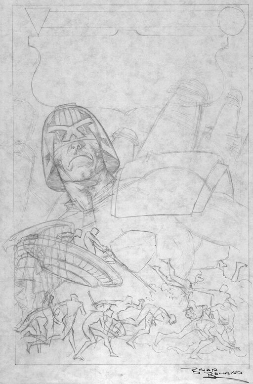 Judge Dredd Crime Files #1 - Brian Bolland Prelim. - Original art