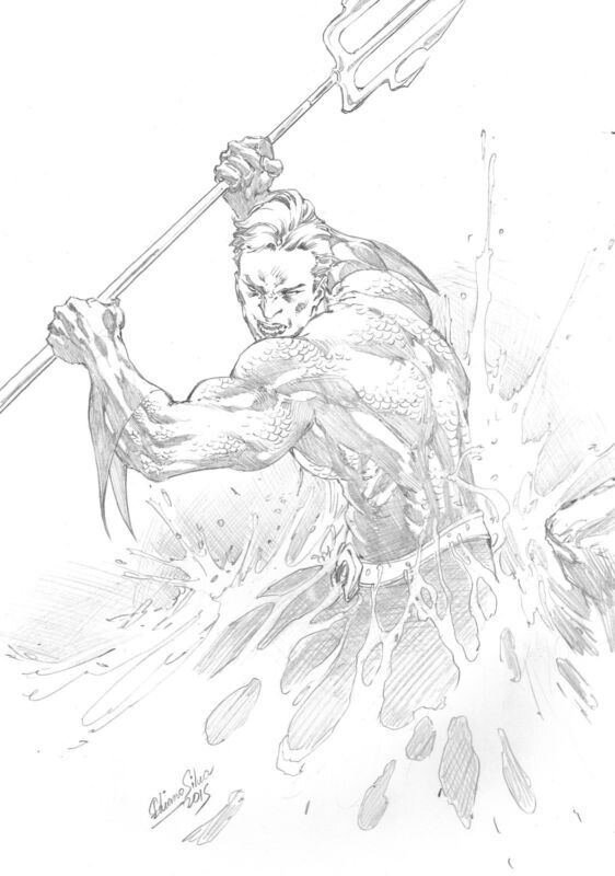Aquaman by Ediano Silva - Original Illustration