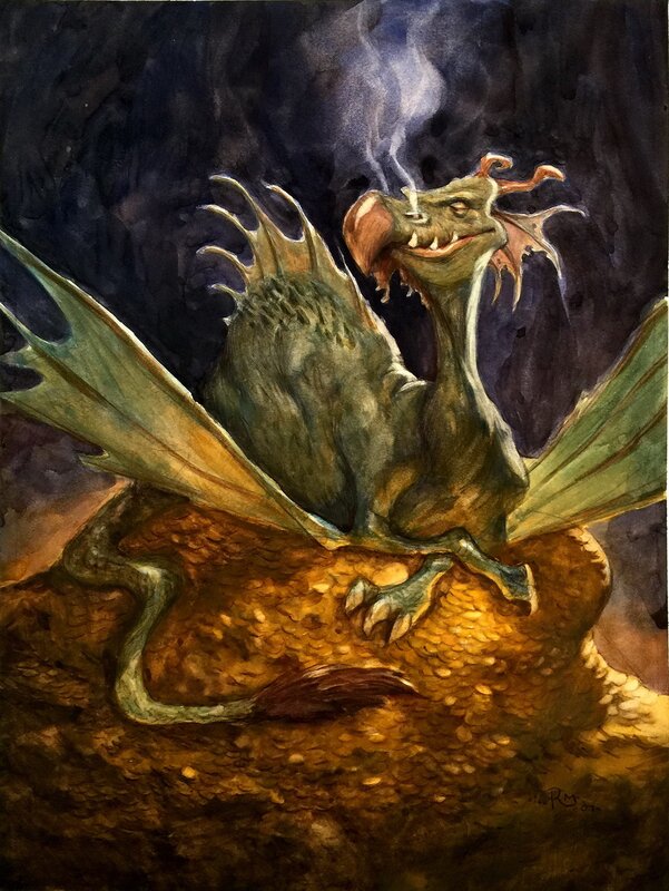 Robert C. MacKenzie, L'univers des Dragons - Premiers feux (tome 1) - Illustration originale