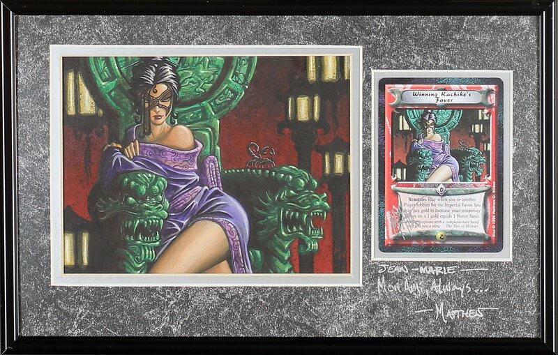 Matthew D. Wilson, Legend of the Five Rings CCG - Bayushi Kachiko - Winning Kachiko's Favor - Original Illustration