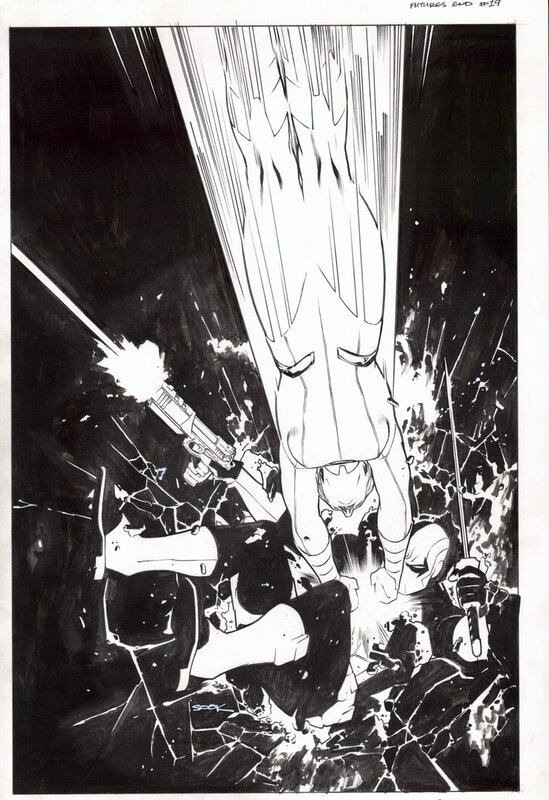 Ryan Sook - Futures End #19 cover - Original Cover