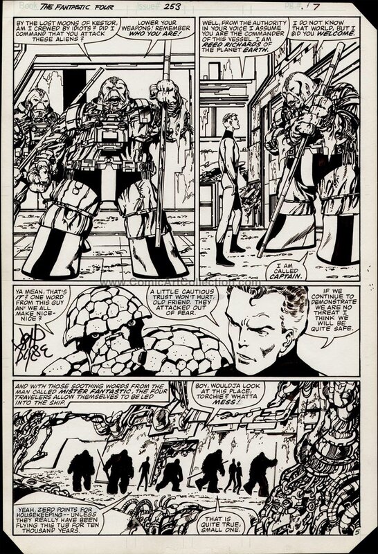 John Byrne, Fantastic Four 253 page 5 - Original art