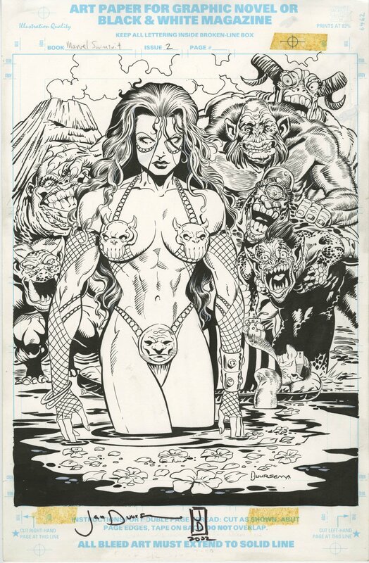 Jan Duursema, Marvel Swimsuit Special #2 P20: Gamora - Illustration