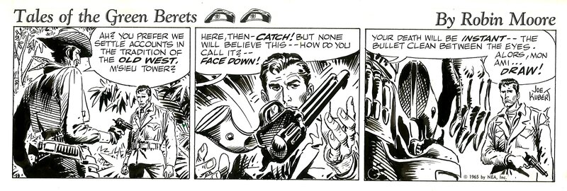 Joe Kubert, Tales of the Green Berets . Semaine 11 Jour 6 . - Planche originale