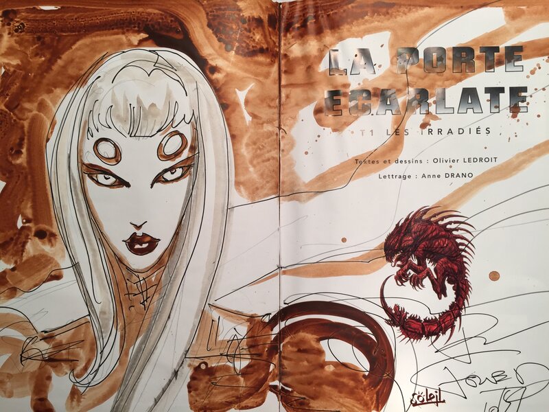 La Porte Ecarlate Tome 1 Par Olivier Ledroit Dedicace La Porte Ecarlate Tome 1 Par Olivier Ledroit Dedicace