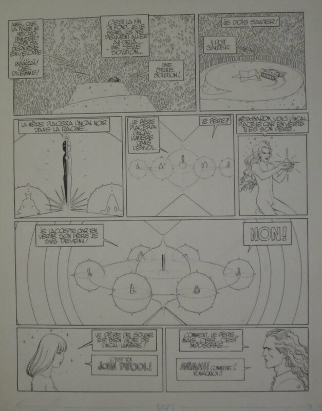 L'incal par Moebius - Planche originale