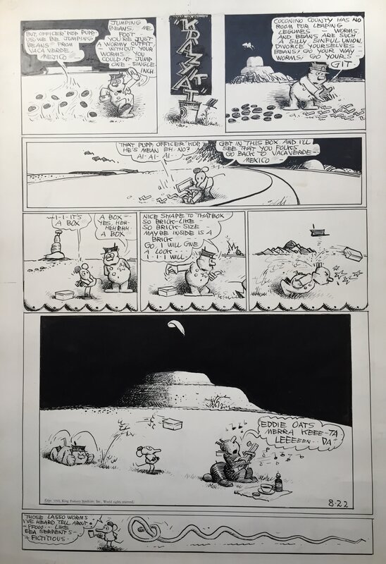 Krazy Kat par George Herriman - Planche originale