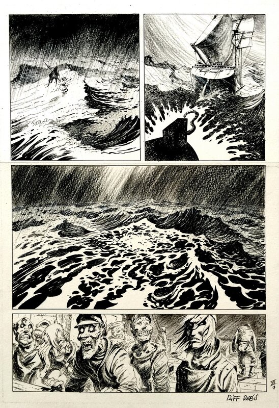 Riff Reb's, Le Loup des Mers - chap XII, p 7 - Planche originale