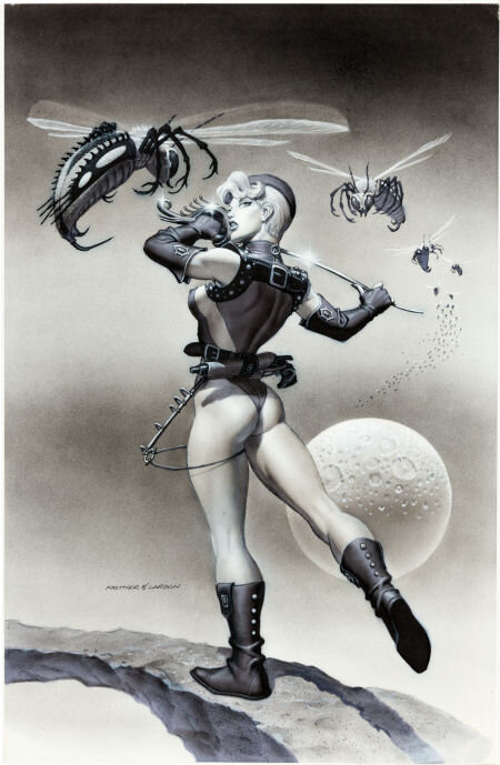 Steve Fastner, Richard Larson, Pin up portfolio darke world - Original Illustration