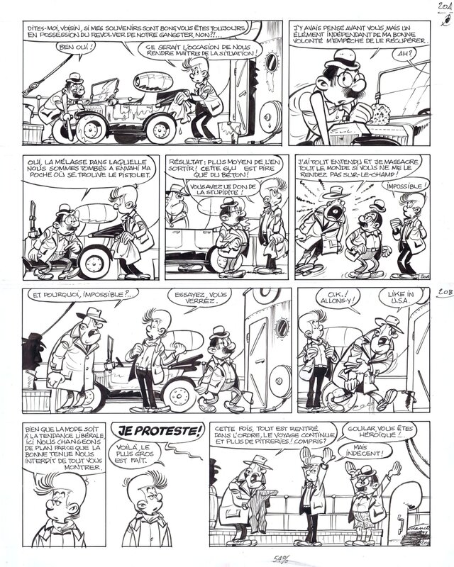 Francis, Ford T (Marc Lebut et son voisin) - Comic Strip