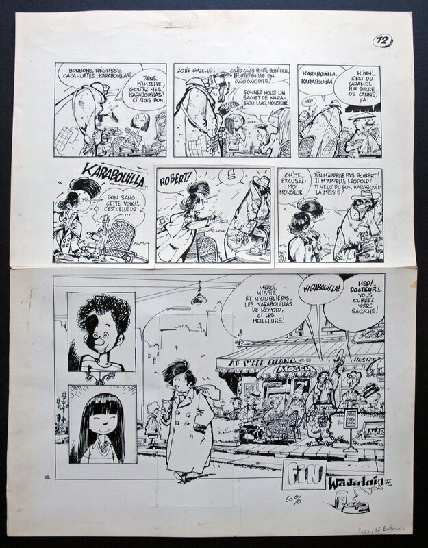 Marc Wasterlain, Karabouilla - Planche de fin. - Comic Strip