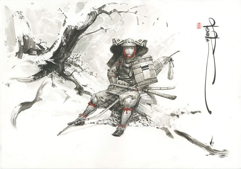 Samurai by Saverio Tenuta - Original Illustration