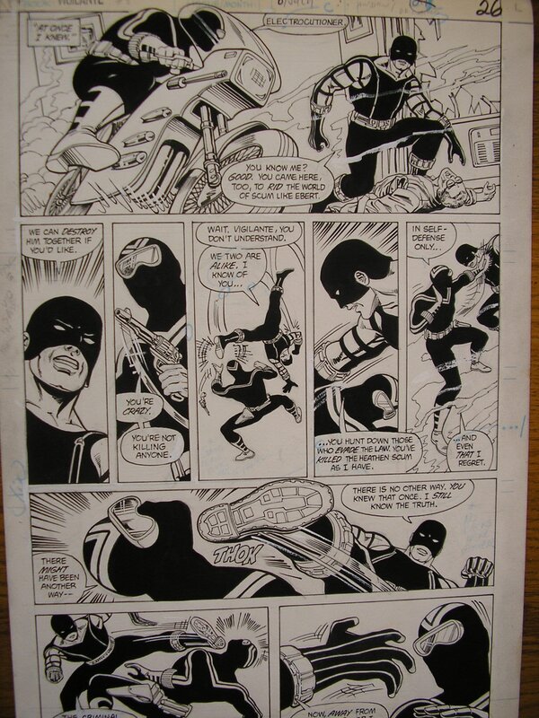 Ross Andru, Planche originale vigilante - Planche originale