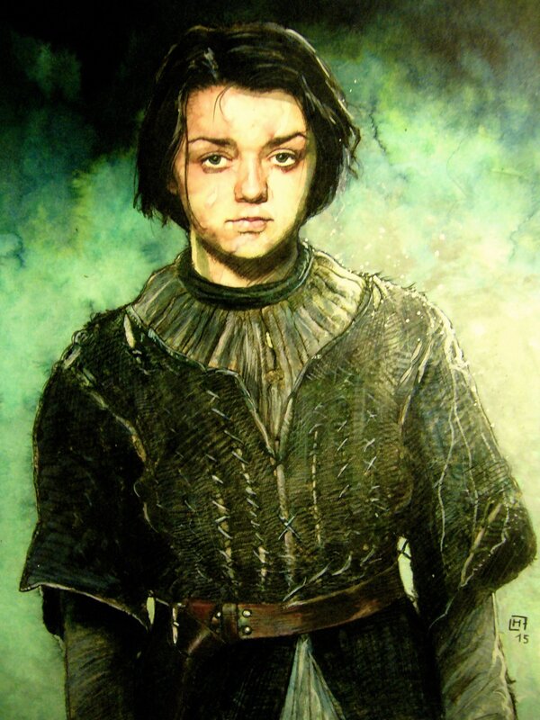 Arya by Fabrice Le Hénanff - Original Illustration