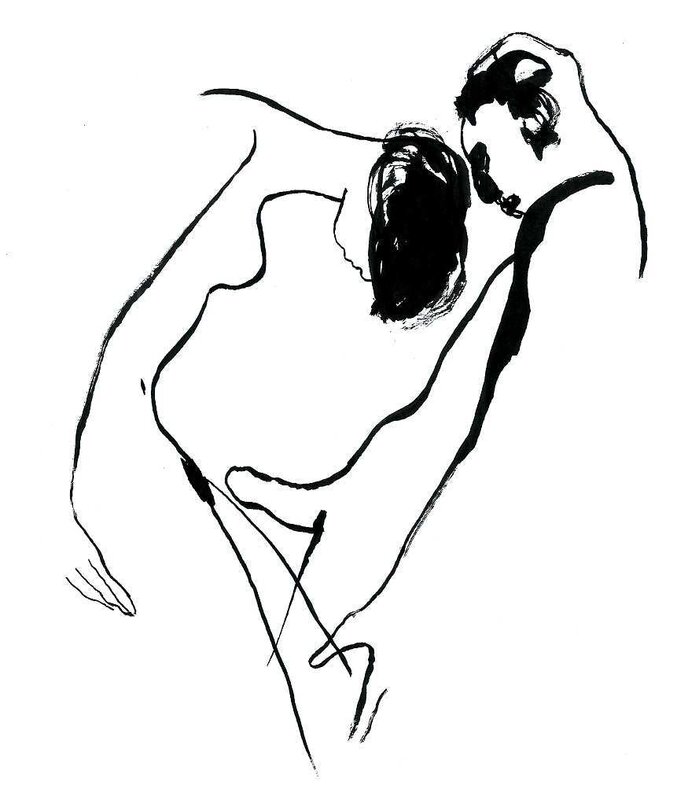 Edmond Baudoin, 1001 visions du sexe - Original Illustration