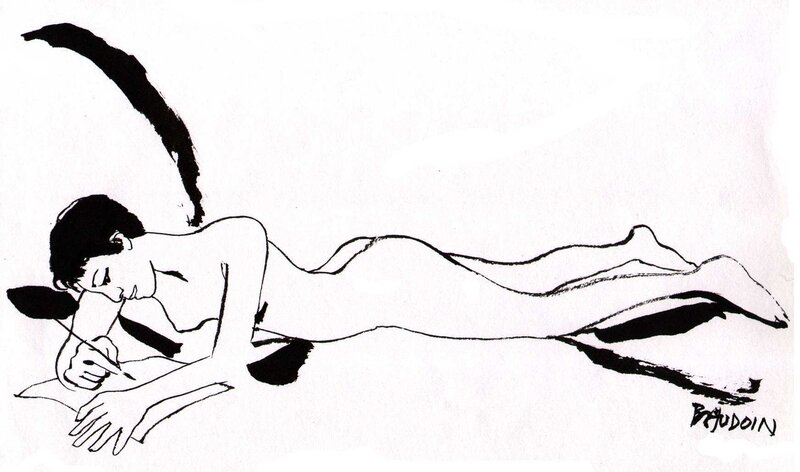 Edmond Baudoin, 1001 visions du sexe - Original Illustration