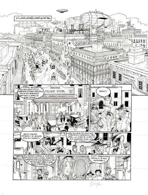 Thierry Gioux, Hauteville house 3 - le steamer fantôme - Planche originale