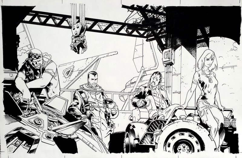 Denis Bajram, UW1 - L'escadrille Purgatory - I - Original Illustration