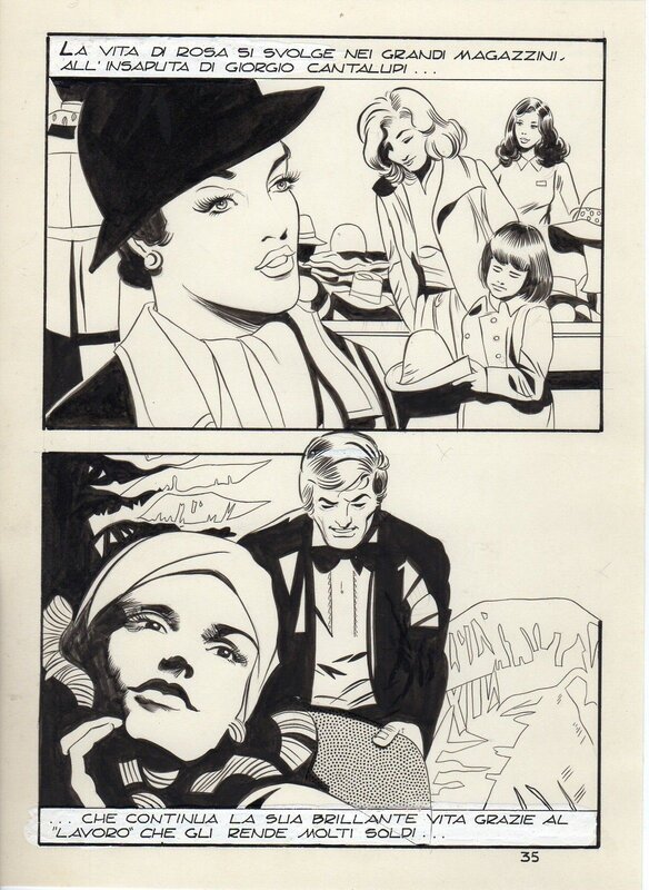 Alberto Castiglioni, Morire d'amore - planche 35, revue Fatti oggi n°17, Edifumetto, 1979 - Comic Strip
