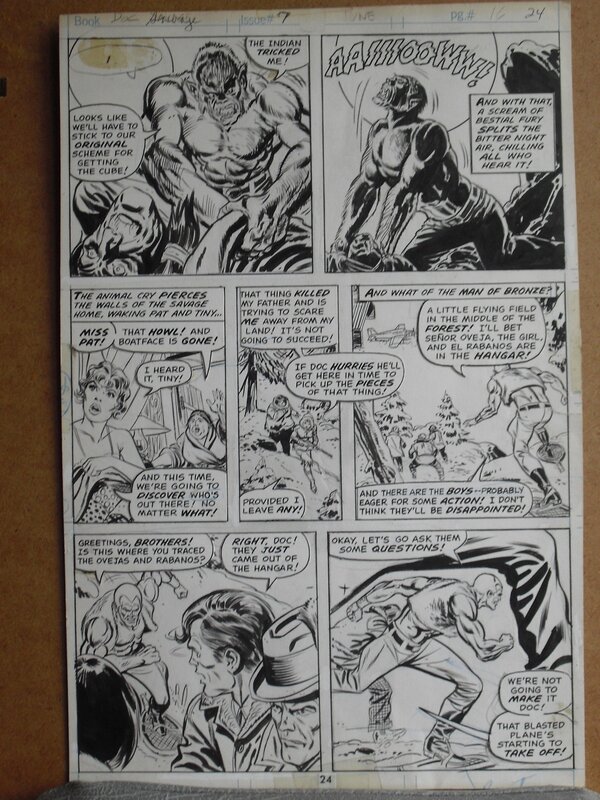 Doc savage par Ross Andru - Planche originale