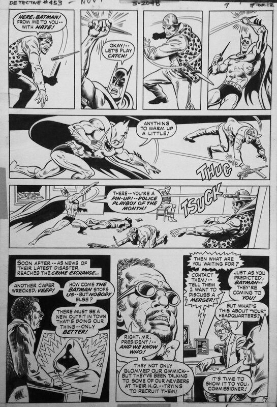 Detective Comic 453 par Ernie Chan, Mike Royer - Planche originale