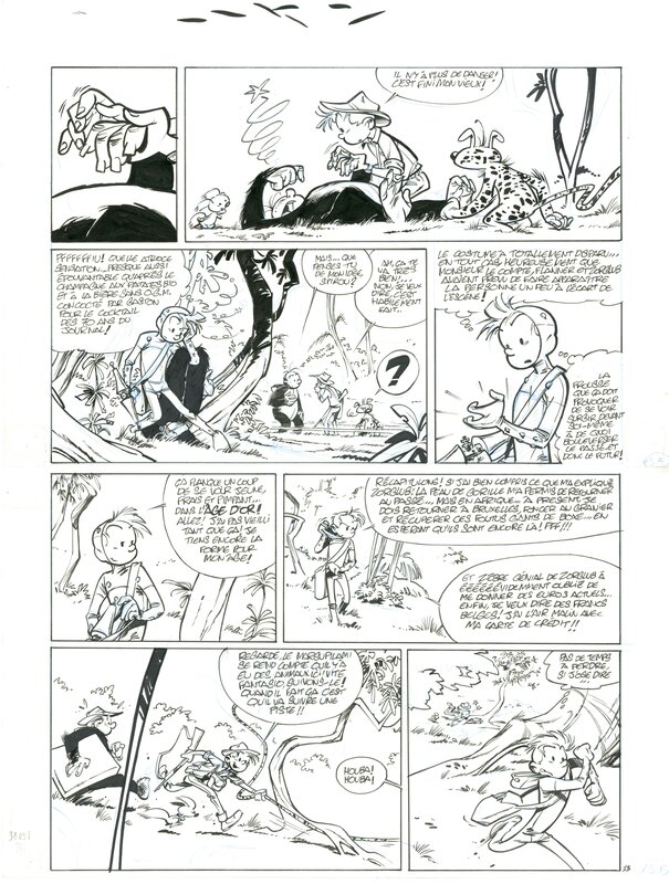 Jose Luis Munuera, Spirou et Fantasio #50 - Aux sources du Z p13 - Planche originale