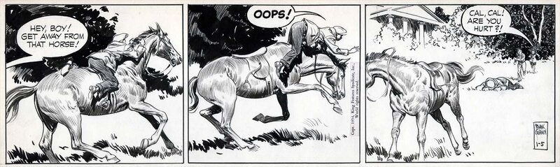 Frank Godwin, Rusty Riley - Daily strip (5 Janvier 1954) - Comic Strip