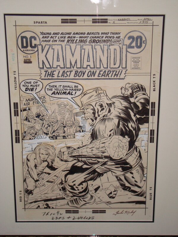 Kamandi par Jack Kirby, Mike Royer - Couverture originale