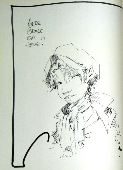 Dédicace Peter Pan by Régis Loisel - Sketch