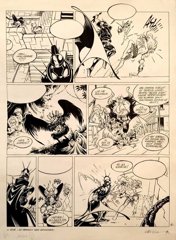 Crisse, L'épée de Cristal - Le cri du Grouse (Tome 4, p 41) - Comic Strip