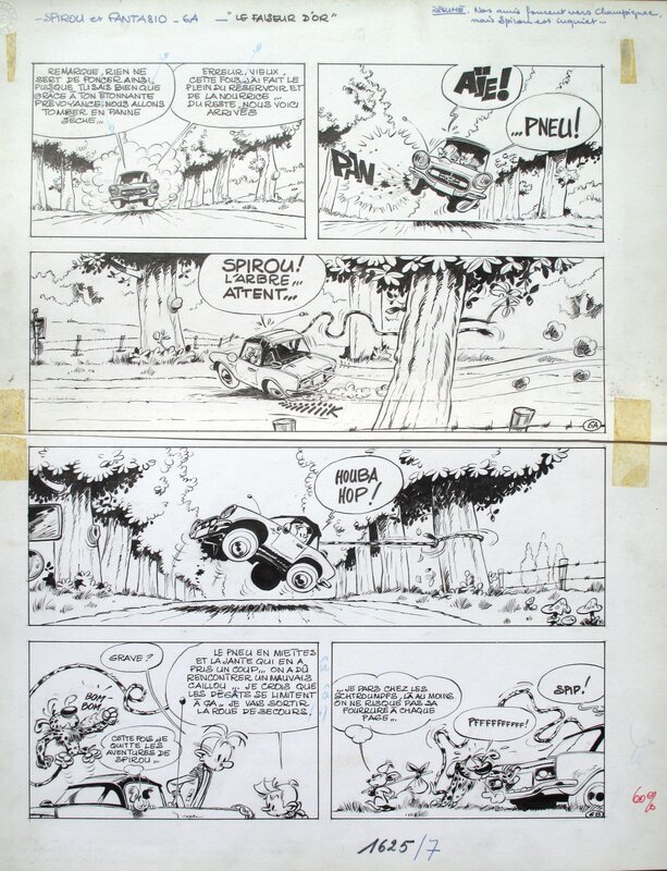 Jean-Claude Fournier, André Franquin, Spirou et Fantasio 20 ( Le faiseur d'or ) - Comic Strip