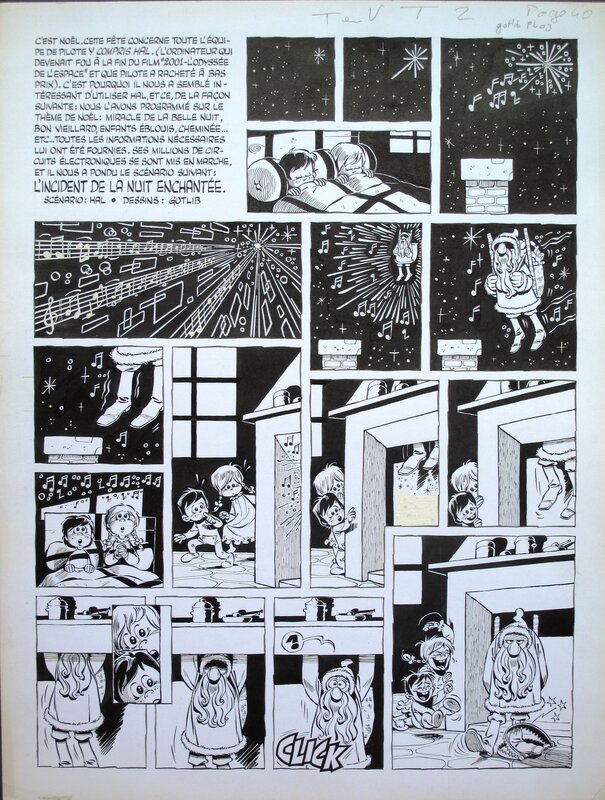 Gotlib, Hal  : ), L'incident de la nuit enchantée  #christmas - Comic Strip