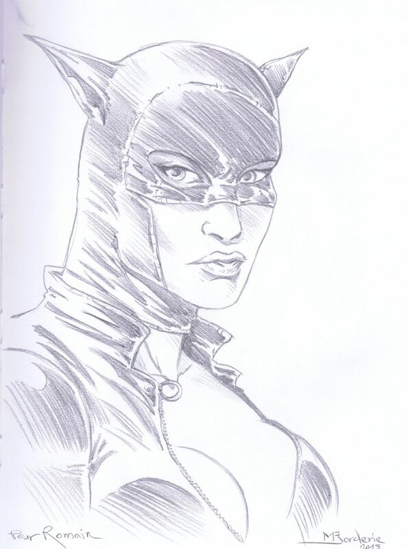 Catwoman par Borderie - Dédicace