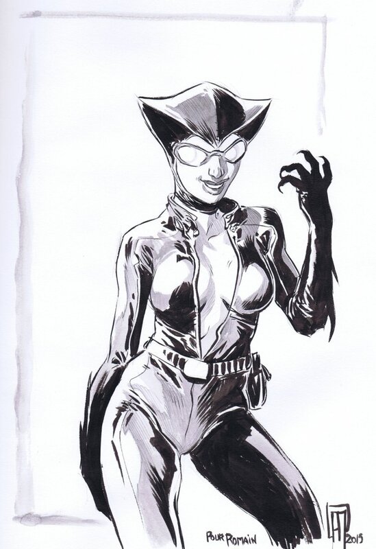Catwoman par Morinière - Dédicace