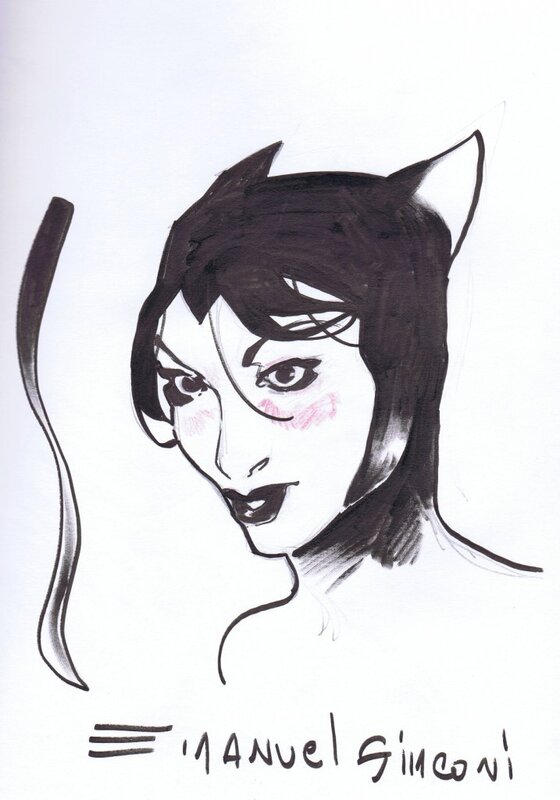 Catwoman par Simeoni - Dédicace