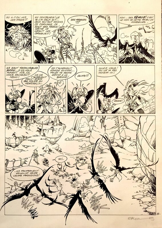 Crisse, L'épée de Cristal - Le goût de Sulfur (tome 5, p 22) - Planche originale