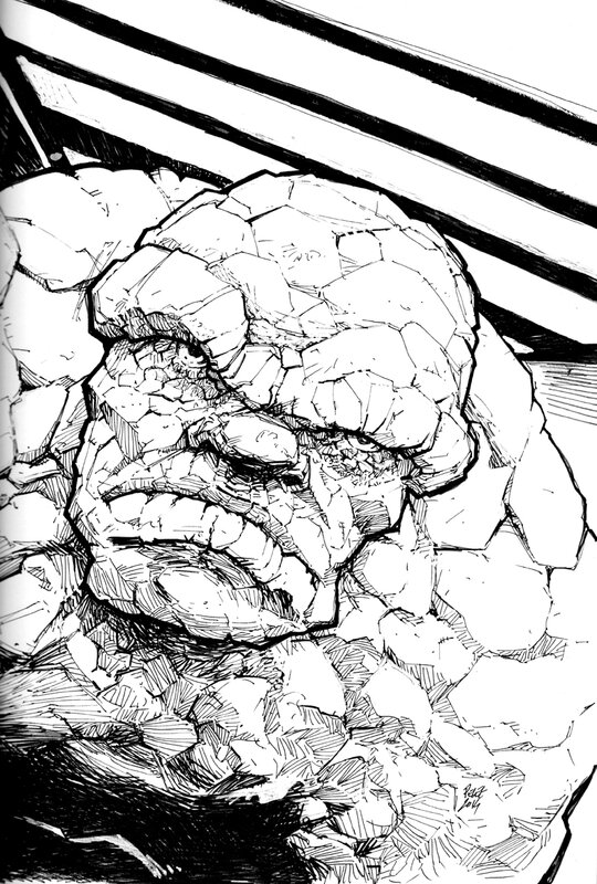 Claude Pelet, Ben Grimm, The Thing - Original art