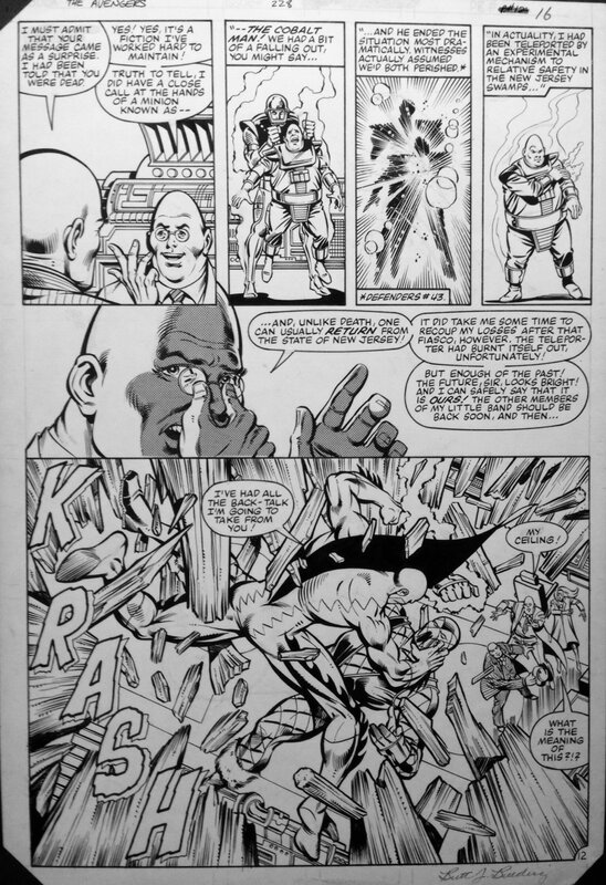 Avengers 228 par Al Milgrom, Brett Breeding - Planche originale