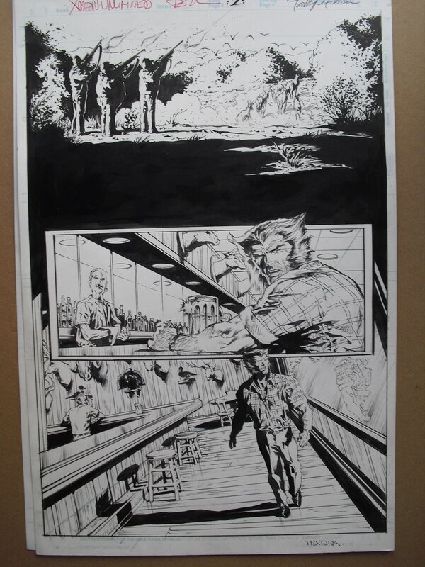 Wolverine 2 par Mark Texeira - Planche originale