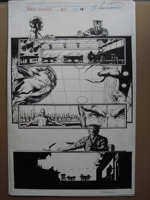 Wolverine par Mark Texeira - Planche originale