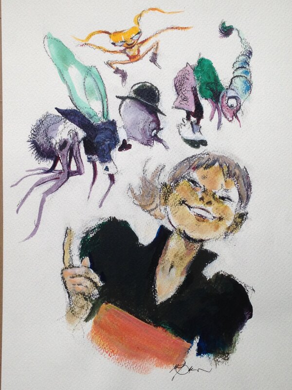 Ikar by René Follet - Original Illustration