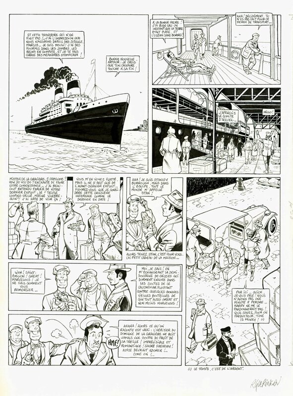 Richard Guérineau, Hergé, L'As de Pique : Bye bye Cahuenga - Comic Strip
