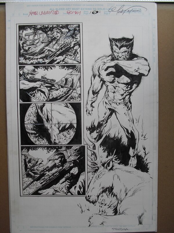 Wolverine par Mark Texeira - Planche originale