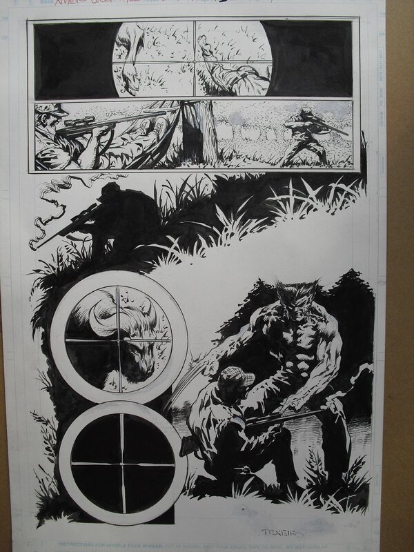 Wolverine par Mark Texeira - Planche originale