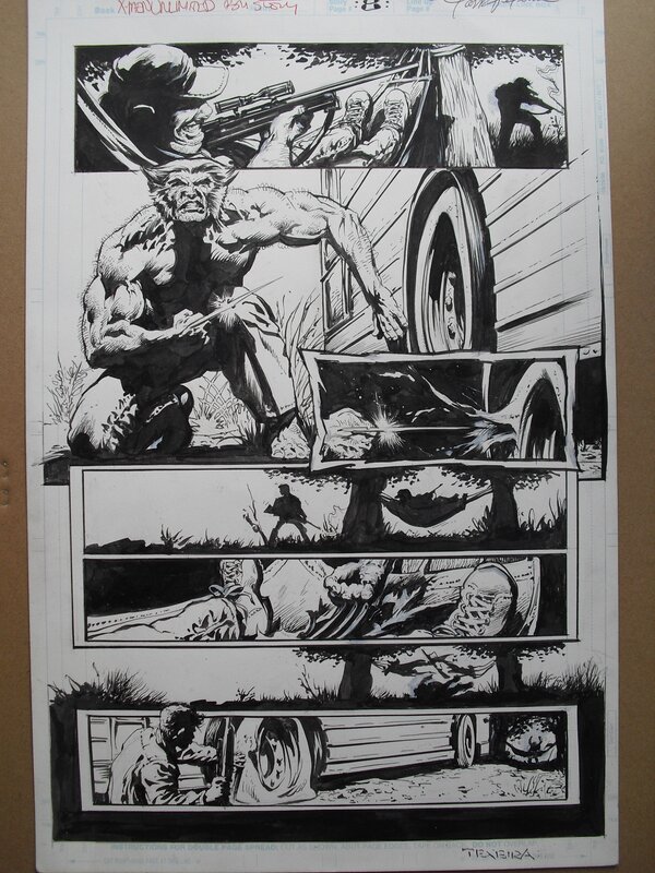 Wolverine par Mark Texeira - Planche originale