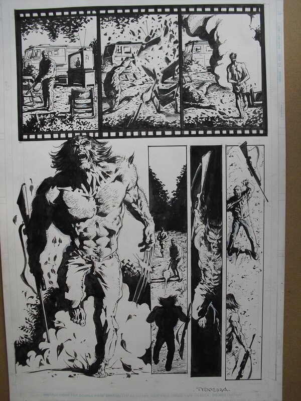 Wolverine par Mark Texeira - Planche originale