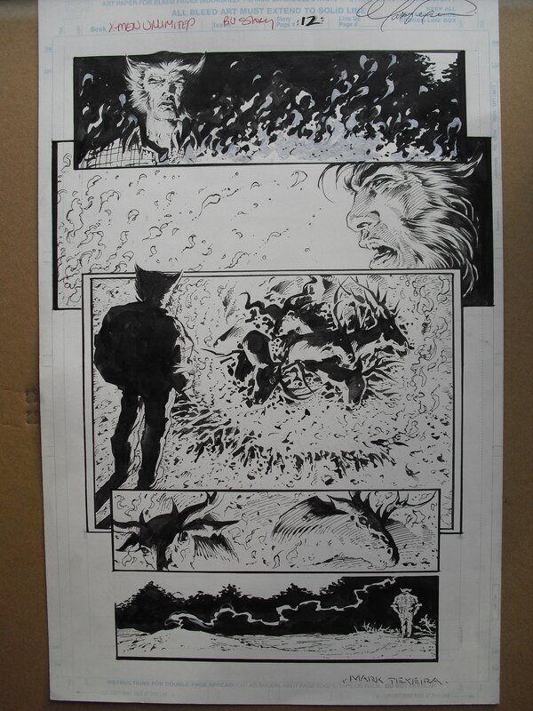 Wolverine par Mark Texeira - Planche originale