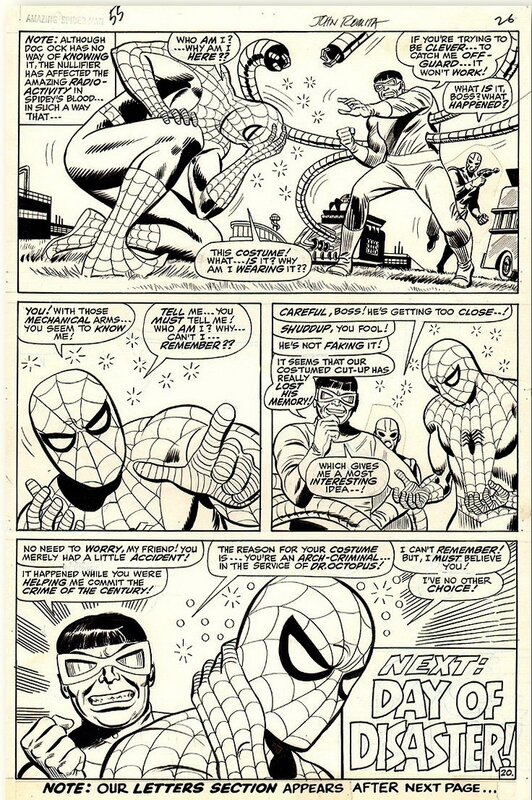 John Romita, Mike Esposito, Amazing SPIDERMAN 55# - Planche originale
