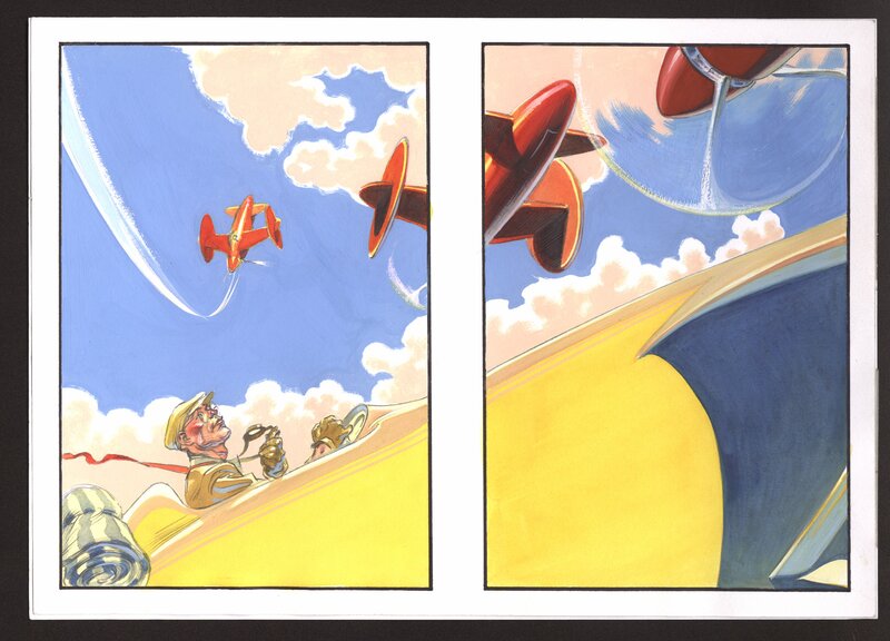 Harry - In the air by Al Severin - Original Illustration
